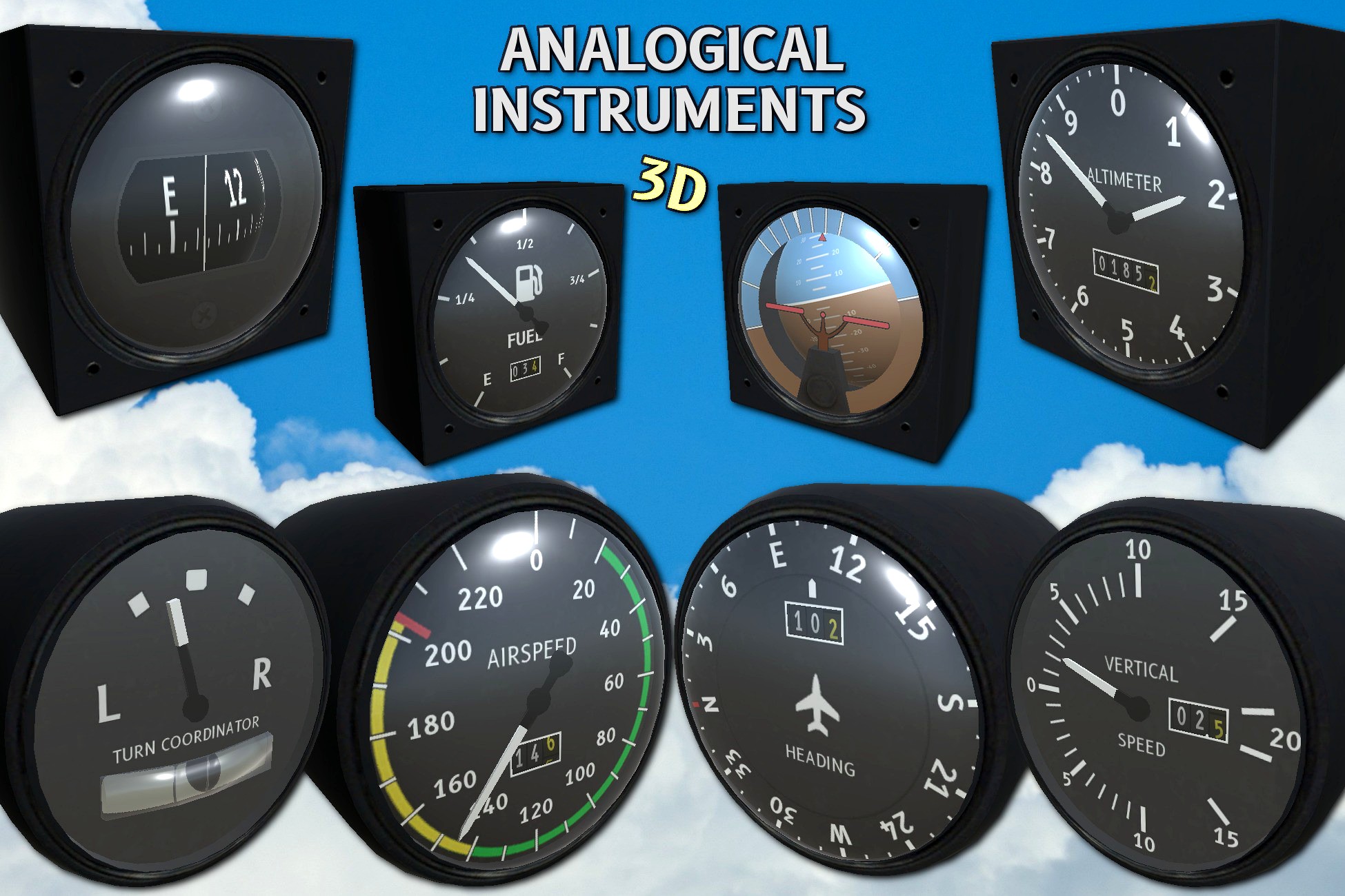 3D Analogical Instruments - Scripted