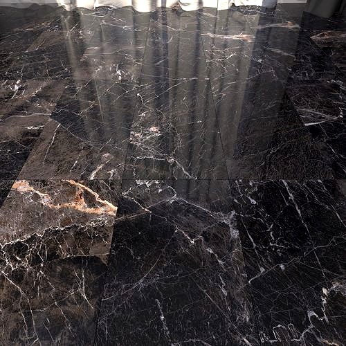 Marble Floor Java Black Set
