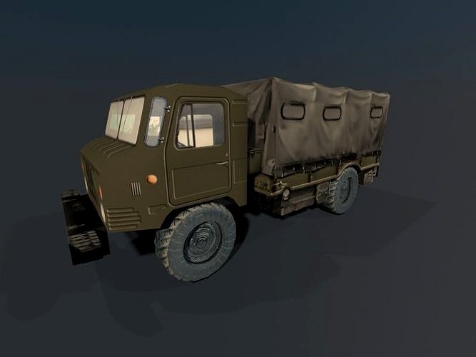 GAZ 66 Low 3D model - Army car