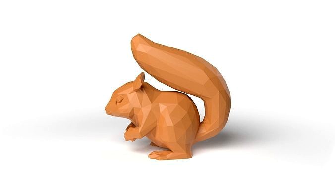 Squirrel Low Poligonal