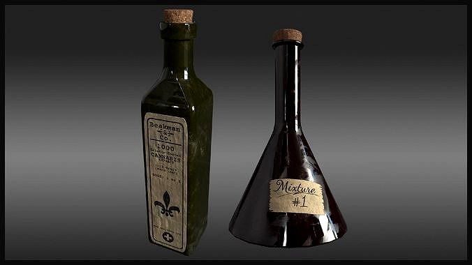 Plague Doctor Bottle and Flask