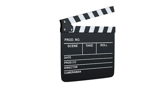 Clapperboard lowpoly