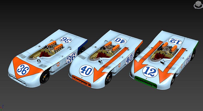 Porsche 908 - 3 1970 - Gulf Race Version