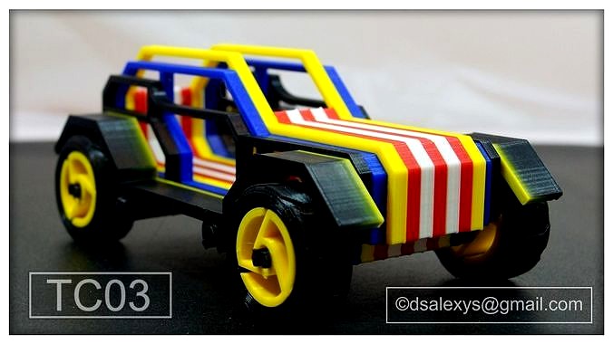 3d Printed Toy Car Kit