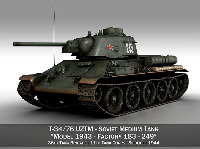 T-34-76 UZTM- Model 1943 - Soviet tank - 249