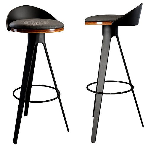 Bar stool hoker falco  bar chair black