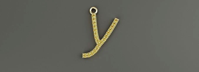 Diamond y Pendant Gold Silver Platinum Luxury Jewelry | 3D