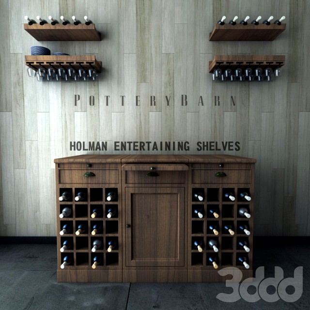 Potterybarn HOLMAN ENTERTAINING SHELVES.