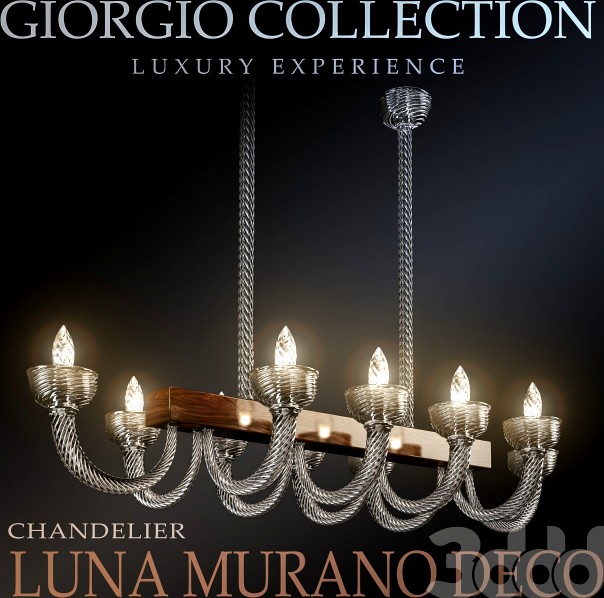 Luna Murano Deco Chandelier