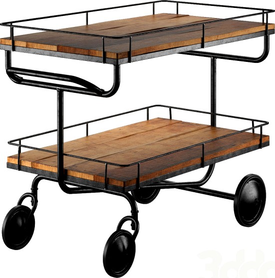 bar trolley Restoration Hardware