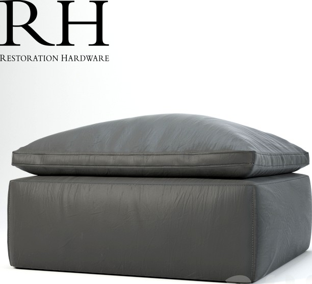 CLOUD TRACK ARM LEATHER OTTOMAN