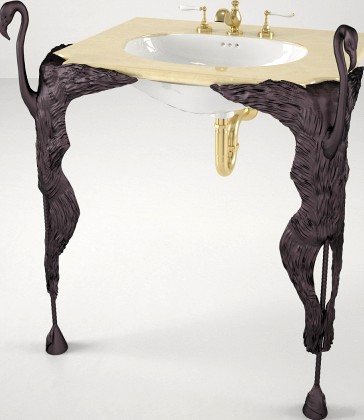 Kohler Uccello  Baroque Style Console Table