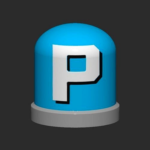 P Switch Button | 3D