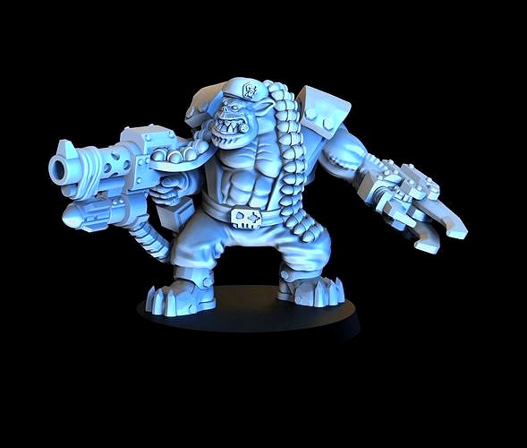 Orc Commando War Boss | 3D