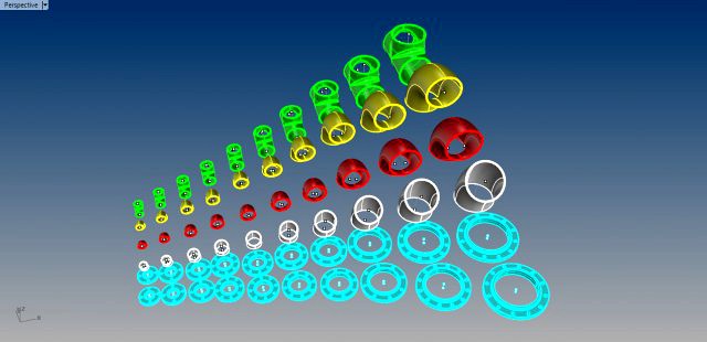 Carbon Steel Butt Weld Schedule 40 Pipe Fittings 3D Model