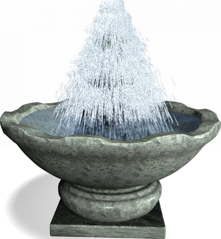 Animated Fountain3d model