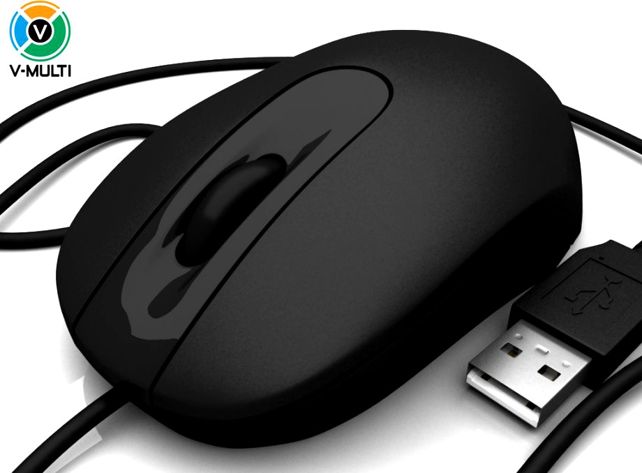 Computer Wired Mouse - Microsoft3d model
