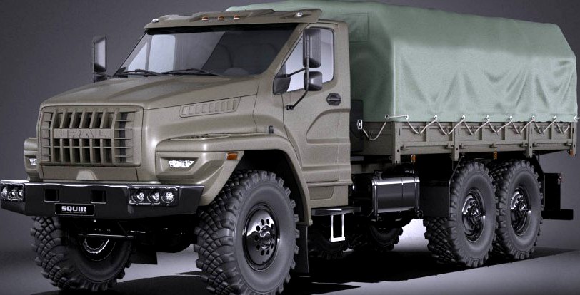 GAZ Ural Next 2015 Military3d model