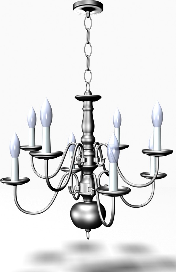 Classic Chandelier 13d model