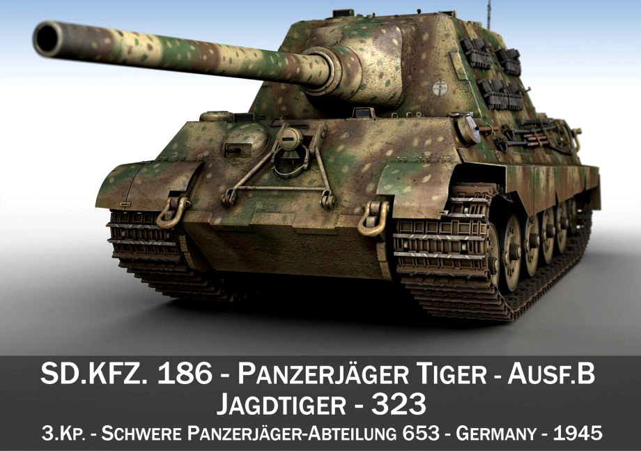SD.KFZ 186 Jagdtiger - 3233d model