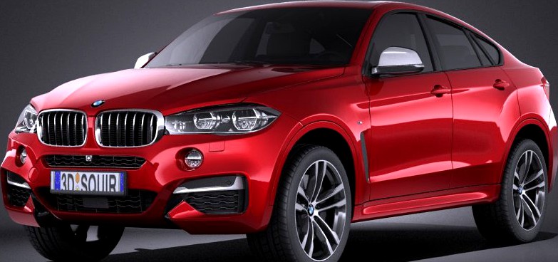 BMW X6 M-Power 2015 VRAY3d model