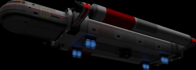 Heavy Interplanetary Escort Shuttle3d model