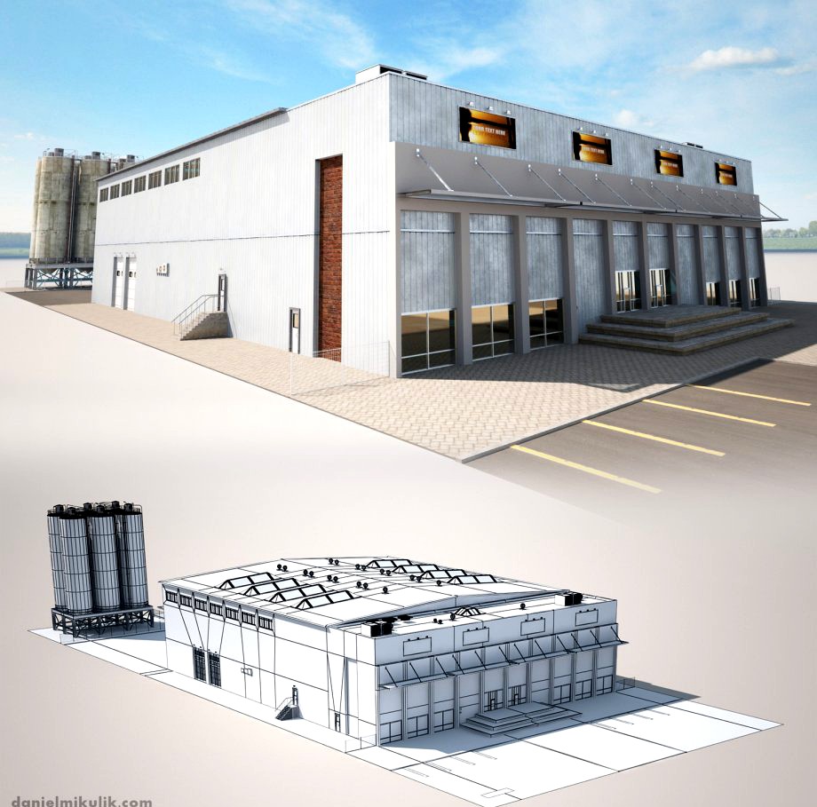 Warehouse Building3d model
