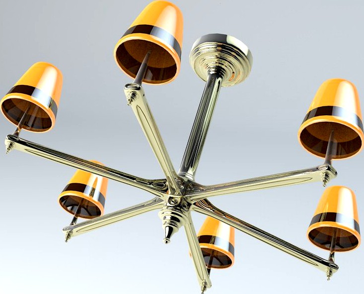Fancy Chandeliers3d model