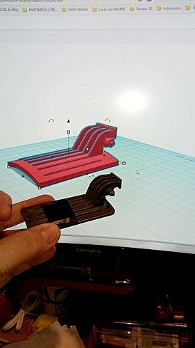 LG refrigerator - Water dispenser lever | 3D