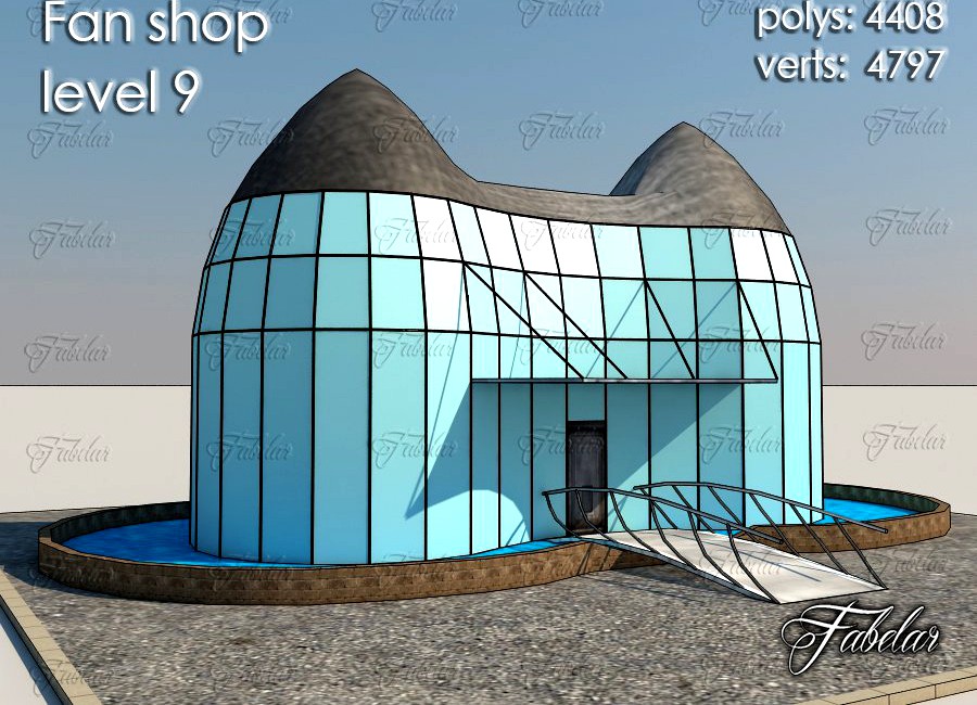 Fan shop Level 93d model