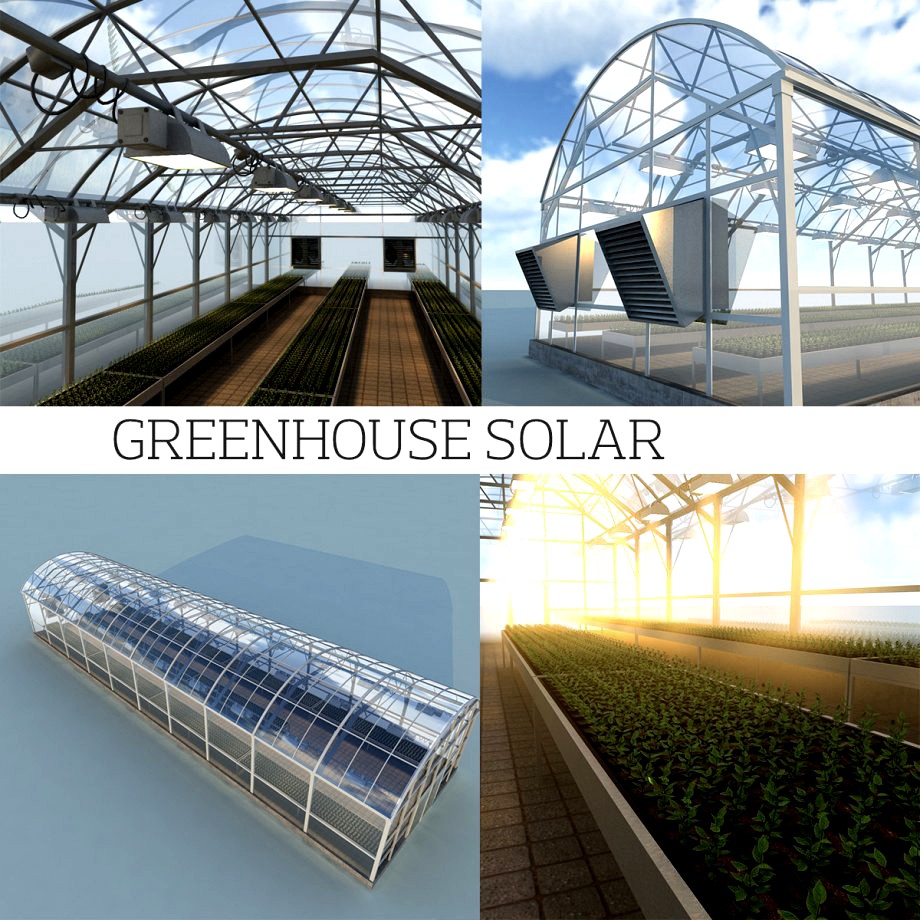 Greenhouse solar3d model