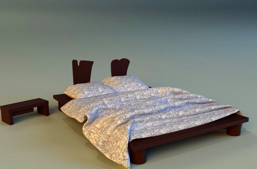 Bed chalets3d model