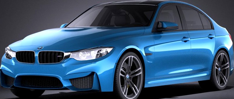BMW M3 F30 Sedan 2015 VRAY3d model