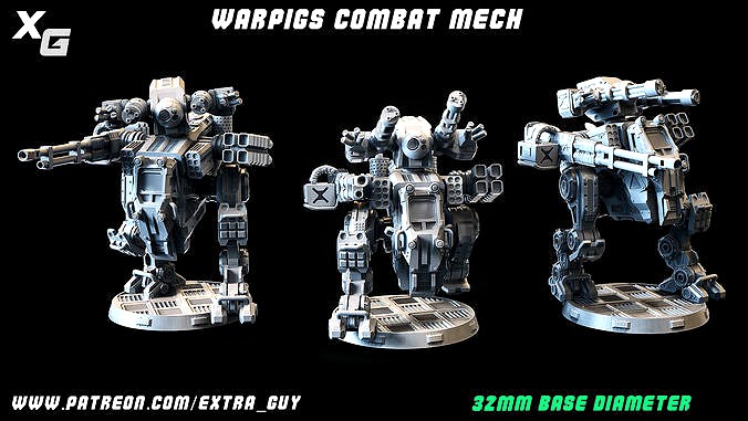 Warpig Class Light Frame 32mm base 3DPrintable | 3D