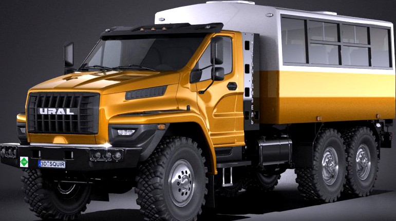 GAZ Ural Next 2015 Rotational Bus3d model