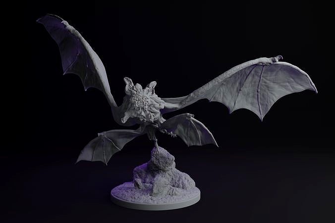 Bat Fantasy Creature for 3d printing | 3D