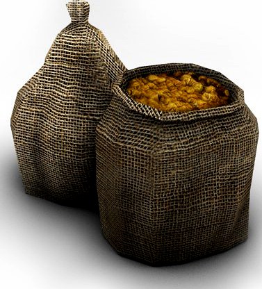 Bags of coins3d model