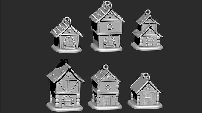 Christmas toys houses | 3D