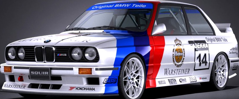 BMW M3 DTM e30 Warsteiner3d model