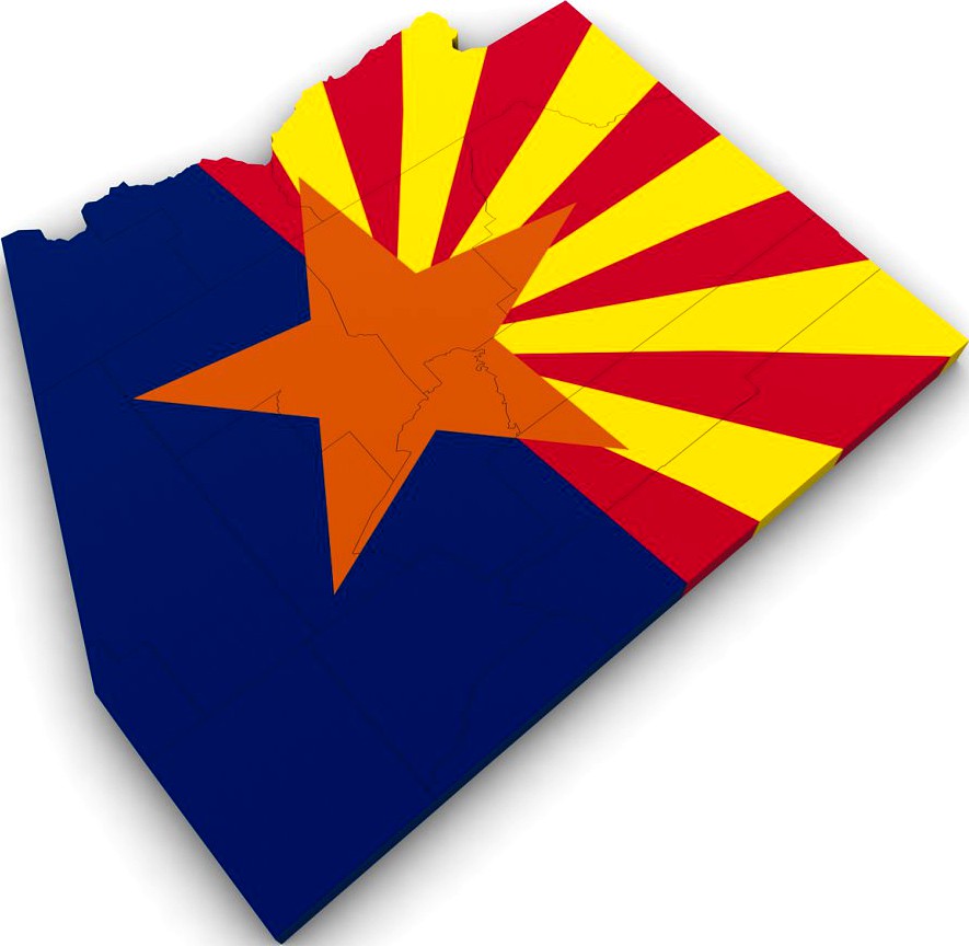 Arizona Political Map3d model