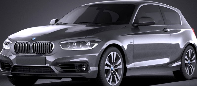 BMW 1-Series 3door 2016 VRAY3d model