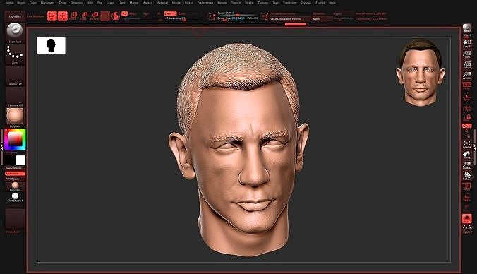 Daniel Craig head  | 3D
