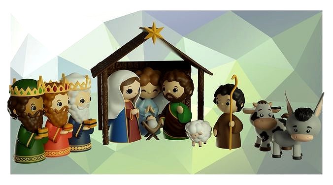 Full nativity scene | 3D
