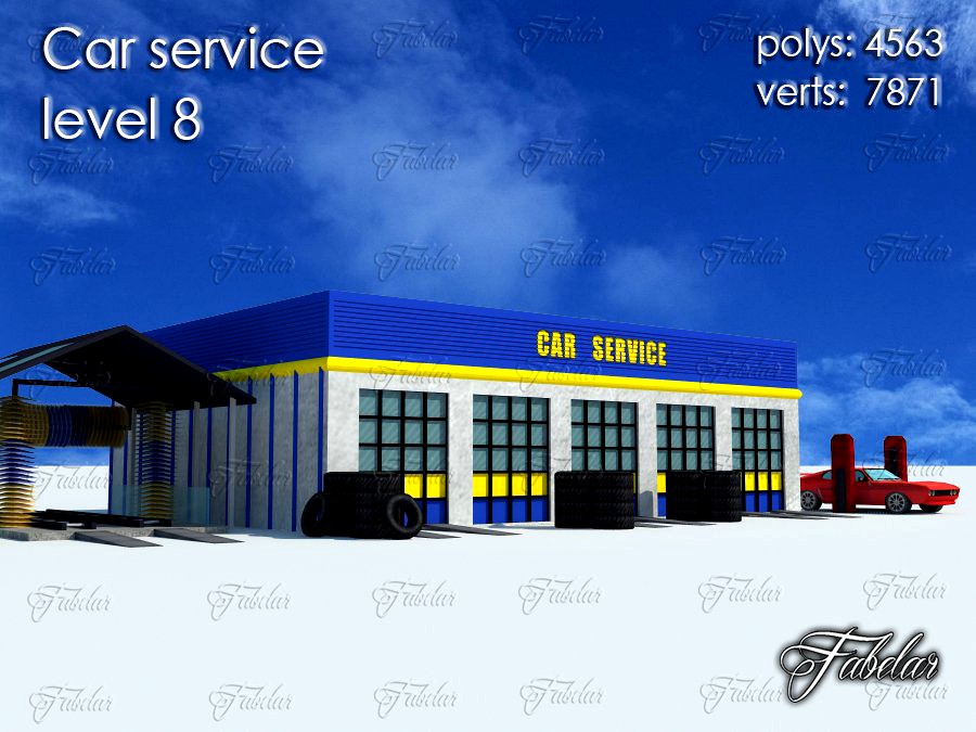 Car service Level 83d model