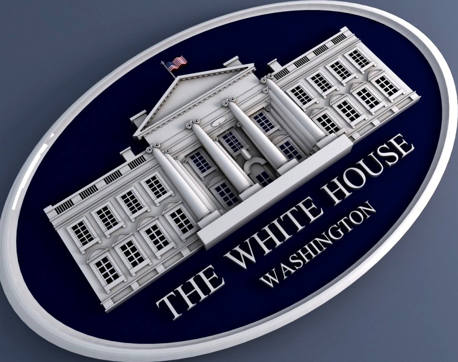 White House Sign3d model