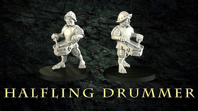 Halfling drummer | 3D