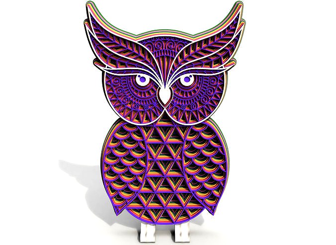 Horned Owl   | 3D