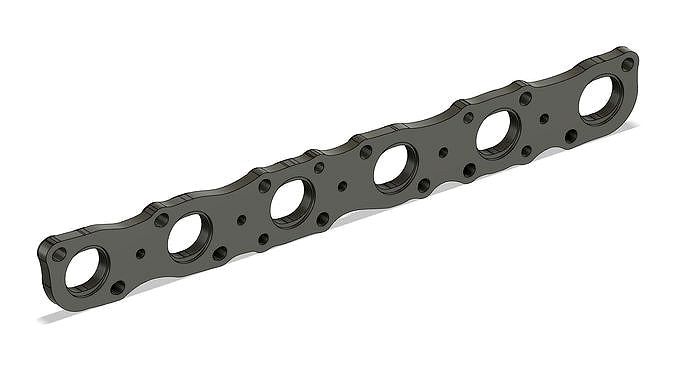 Nissan RB20 25 26 Exhaust Manifold Flange | 3D