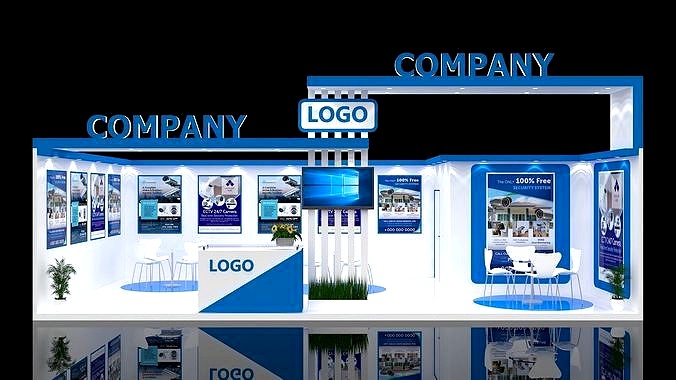 Exhibition Stall Design 45Sqmt | 3D