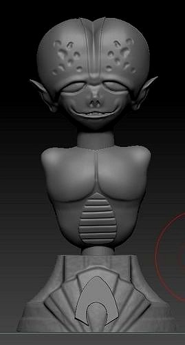 yokai ningen bero monster version bust | 3D